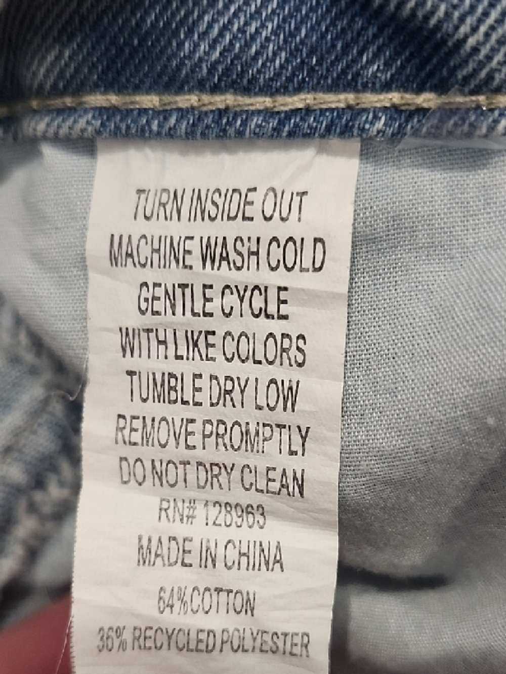 Indigo Rein Recycled Sustainable Light Blue Distressed Grunge High Rise Shorts 7 - Picture 10 of 10